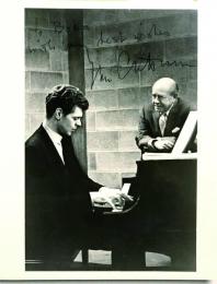 ヴァン・クライバーン　献呈サイン入り大判ポートレイト　Van Cliburn