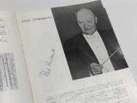 ウィーン・フィルハーモニー管弦楽団　　【演奏会プログラム】　Wiener Philharmoniker/Paul Hindemith