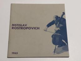 ムスチスラフ・ロストロポーヴィチ　　【演奏会プログラム】　　Mstislav Rostropovich