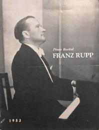 フランツ・ルップ　Franz Rupp　　【来日公演プログラム】