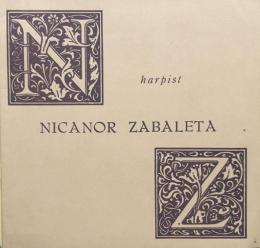 ニカノール・ザバレタ　Nicanor Zabaleta　　【来日公演プログラム】