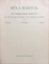 バルトーク　弦楽四重奏曲第2番 op.17　　Bartok STREICHQUARTETT　【楽譜】