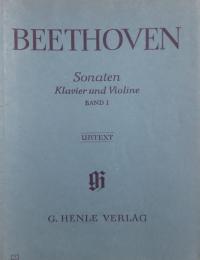ベートーヴェン　ヴァイオリン・ソナタ集 全2冊　　Beethoven　SONATEN klavier und Violine　【楽譜】