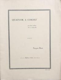 イベール　弦楽四重奏曲　　Ibert　QUATUOR a cordes　【楽譜】