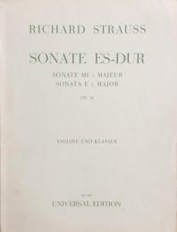 リヒャルト・シュトラウス　ヴァイオリン・ソナタ op.18　　R.Strauss　SONATE es-dur violine und klavier　【楽譜】