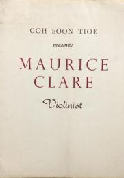 モーリス・クレア　Maurice Clare　　【海外公演プログラム】