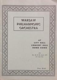 ワルシャワ・フィルハーモニー交響楽団　Warsaw Philharmonic Orchestra　　【海外公演プログラム】