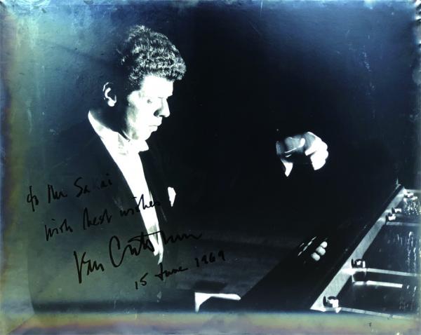 ヴァン・クライバーン サイン入り大判写真パネル Van Cliburn