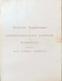 ハンブルク北ドイツ放送交響楽団　　orchestre symphonique du nordwestdeutscher rundfunk de hambourg　　【海外公演プログラム】