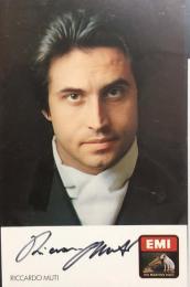 リッカルド・ムーティ　Riccardo Muti　サイン入りポートレイト