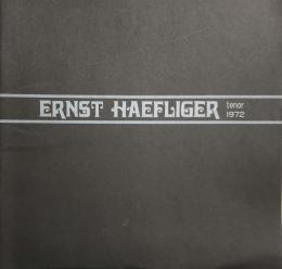 エルンスト・ヘフリガー　Ernst Haefliger　　【来日公演プログラム】