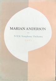 マリアン・アンダーソン　Marian Anderson　　【来日公演プログラム】