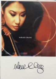 サラ・チャン　Sarah Chang　サイン入りポートレイト