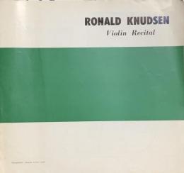 ロナルド・クヌツセン（ロナルド・クヌーセン）　Ronald Knudsen　　【来日公演プログラム】