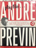 アンドレ・プレヴィン　Play Like ANDRE PREVIN　2冊　　【楽譜】