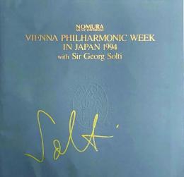ゲオルグ・ショルティ　Sir Georg Solti　ウィーンフィルハーモニーウィーク'94 【来日公演プログラム】