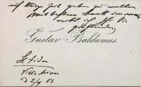 グスタフ・バルダムス　Gustav Baldamus