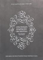 シンシナティ交響楽団　Cincinnati Symphony Orchestra　【来日公演プログラム】