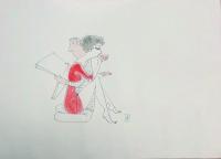 小島功 画稿2点