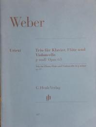 ウェーバー　フルート、チェロとピアノのための三重奏曲 Op.63　Weber　Trio fur Klavier,Flote und Violoncello　　【楽譜】