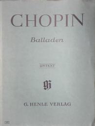 ショパン　バラード集　Chopin BALLADEN　　【楽譜】