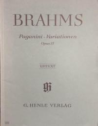 ブラームス　パガニーニの主題による変奏曲 Op.35　Brahms Paganini-Variationen　　【楽譜】