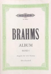 ブラームス　歌曲集 (1)（低声版）　　Brahms Album band1　【楽譜】