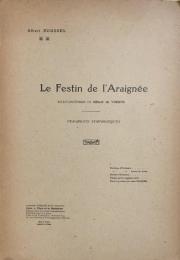 アルベール・ルーセル　蜘蛛の饗宴 Op.17　　Albert Roussel　Le Festin de ｌ’Araignee　【ミニチュア・スコア】