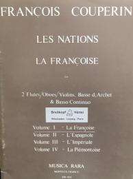 クープラン　諸国の人々 1 フランス人　　Francois Couperin　Les Nations La Francise　【楽譜】