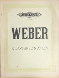 ウェーバー　ピアノソナタ集　　Weber Klaviersonaten　【楽譜】