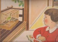 紙芝居　鶯になつた春子ちゃん　作品番号293