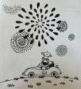 佃公一　原画　花火