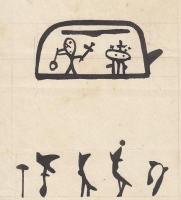 初山滋（1897年ー1973年）女性編集者あて　切り絵2点、直筆画1点、年賀状4通、書簡18通  ほか一括