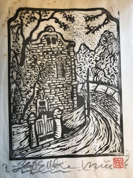 井上洋介 木版画 洋館 / 古本、中古本、古書籍の通販は「日本の古本屋