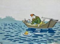紙芝居　金色の魚