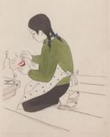 深澤紅子「一本のマッチ」画稿