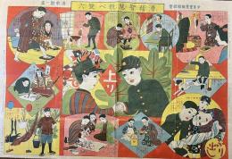 滑稽智慧競べ双六　
少年世界　第29巻第1号　大正12年1月