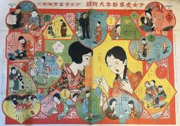 少女滑稽買物双六　
少女世界　第20巻第1号　大正14年新年大附録