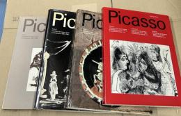 仏英独文)ブロック版  ピカソ版画カタログレゾネ3冊＋陶器レゾネ1冊  4冊一括　Pablo Picasso　Volume 1. Catalogue de l'œuvre gravé et lithographié 1904-1967 = Catalogue of the printed graphic work 1904-1967 = Katalog des graphischen Werkes 1904-1967　Volume 2. Catalogue de l'œuvre gravé et lithographié 1966-1969 = Catalogue of the printed graphic work 1966-1969 = Katalog des graphischen Werkes 1966-1969　Volume 3. Catalogue de l'œuvre gravé céramique 1949-1971 = Catalogue of the printed ceramics 1949-1971 = Katalog des graphischen Keramikwerkes 1949-1971　Volume 4. Catalogue de l'œuvre gravé et lithographié 1970-1972. Suppléments t. 1-2 = Catalogue of the printed graphic work 1970-1972. Supplements v. 1-2 = Katalog des graphischen Werkes 1970-1972. Nachträge Bd. 1-2