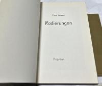 独文)ホルスト・ヤンセン 銅版画集＋銅版画集 風景  2冊一括  Horst Janssen, Radierungen＋Landschaftsradierungen. 2 Volumes set