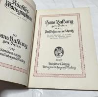 独文)芸術家研究シリーズ　ハンス・バルドゥング・グリーン　Hans Baldung gen. Grien(Kunstler-Monographien)