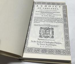 英文)エンブレム選集  A Choice of Emblemes, and Other Devises, for the moste parte gathered out of sundrie writers, Englished and moralized.