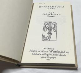 英文)ポリフィルス狂恋夢 Hypnerotomachia Poliphili, The Strife of Love in a Dream