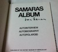 英文)ルーカス・サマラス アルバム　Samaras Album: Autointerview, Autobiography, Autopolaroid