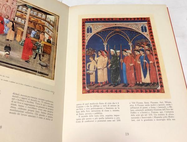 洋書　Ottoman Painting ミニアチュール 大型本 伊文)彩色写本(ミニアチュール)に見る中世イタリアの暮らし La vita