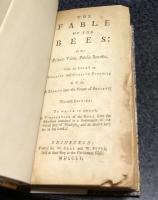 英文)バーナード・デ・マンデヴィル『蜂の寓話』第1巻　The fable of the bees, or, Private vices, public benefits : with an essay on charity and charity-schools : and a search into the nature of society : to which is added a vindication of the book from the aspersions contained in a presentment of the grand jury of Middlesex, and an abusive letter to the Lord C [Vol. 1]