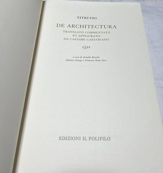 伊文)ウィトルーウィウス建築書 De architectura. Translato