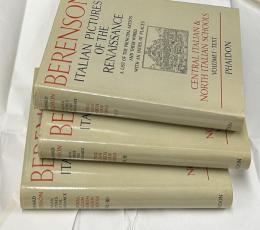 英文)ルネサンスのイタリア絵画 中央・北方派 全3冊　Italian Pictures of the Renaissance. Central Italian and Northern Italian Schools. A List of the Principal Artists and Their Works with an Index of Places, 3 Volumes