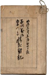 石川萬作・白井つま 情死留記　昭和11年5月20日夜（愛知県）