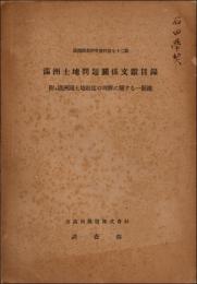満洲土地問題関係文献目録 附・満洲国土地制度の理解に関する一関鍵　満鉄調査研究資料第72編